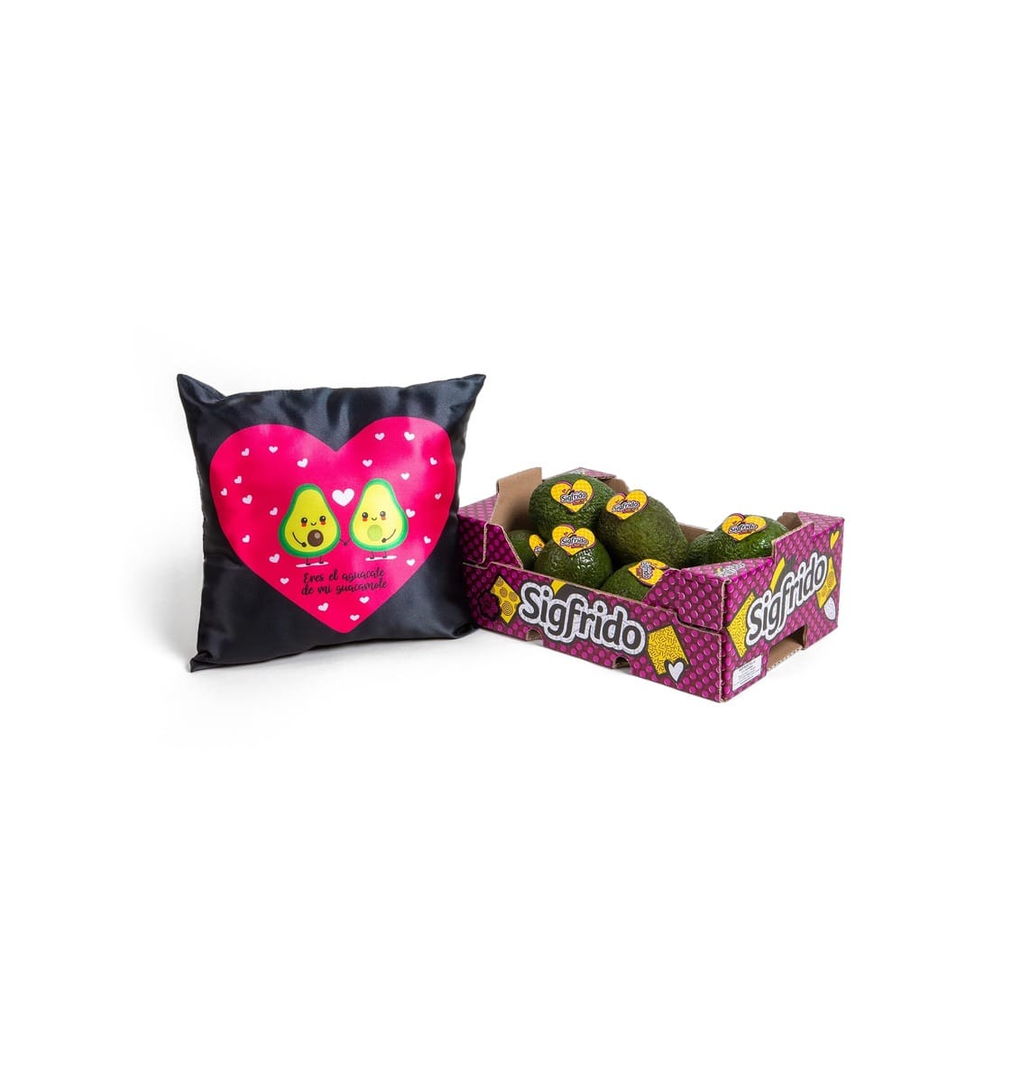 Caja Aguacates Petit + Cojín Solidario